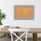 Cork Board, Brushed Nickel Frame - Bulletin Board, Organization Board, Pin Board